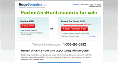 Desktop Screenshot of fachmannhunter.com